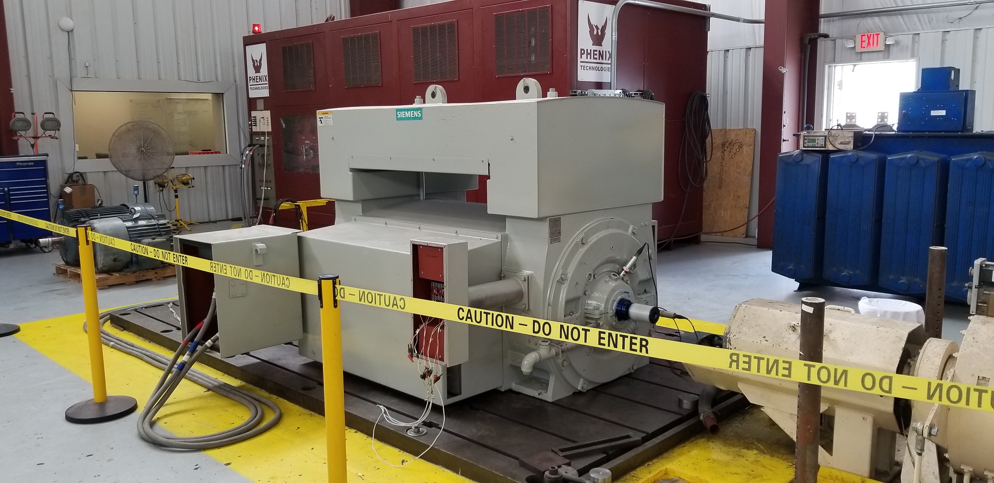 Full-voltage run test and winding analyzation, full-spectrum vibration analysis, baseline performance characteristics, long expected service life